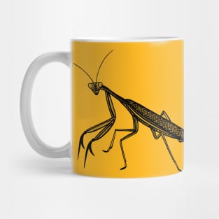 Praying Mantis - hand drawn detailed animal lovers design Mug